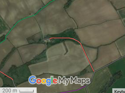Map showing recorded Westmill paths