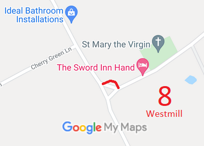 Map showing Westmill 8 Byway