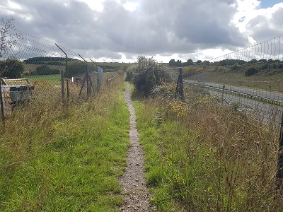 View along Weston 48 bridleway