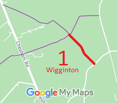 Map showing Wigginton 1